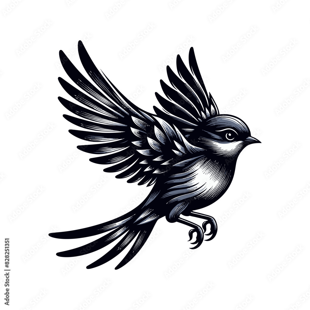 Fototapeta premium bird Free Vector and bird Illustration,