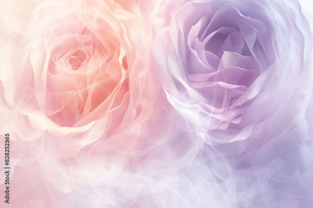 Rose and lilac abstract blur, creating a soft and gentle atmosphere, perfect for romantic and love-themed designs.