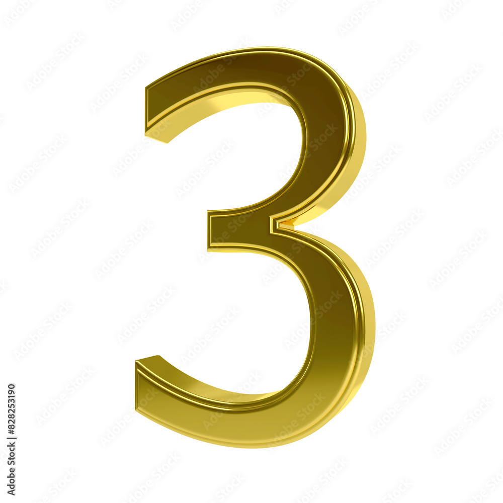 3 number 3d 3 number 3d