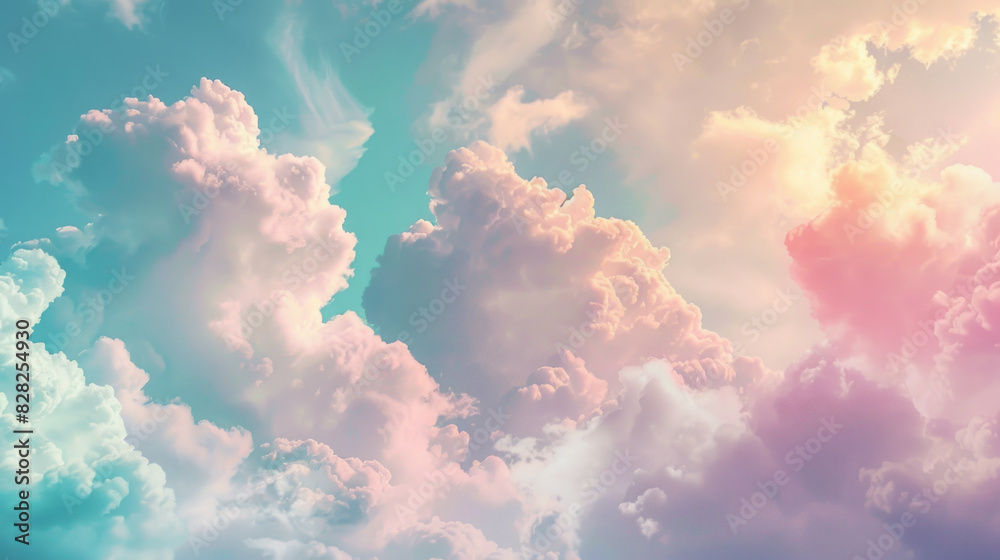 Beautiful soft pastel cloudscape background. Beautiful sky wallpaper. Beautiful soft pastel cloudscape background. Beautiful sky wallpaper.