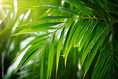 green bamboo leaves