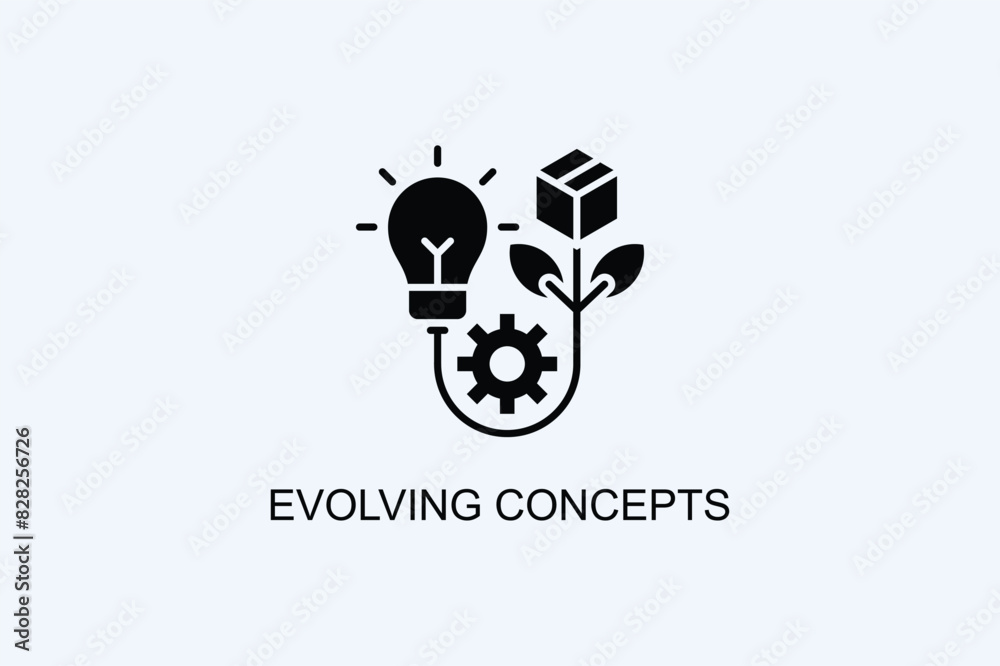 Evolving Concepts Vector Icon Or Logo Illustration