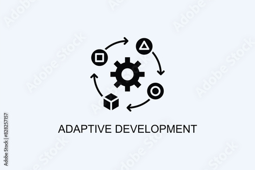 Adaptive Development Vector Icon Or Logo Illustration