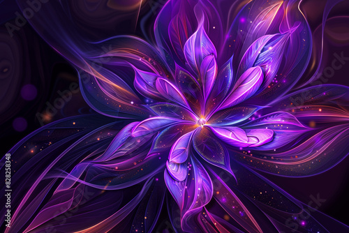 Mysterious abstract violet illustration  sparking curiosity and imagination.