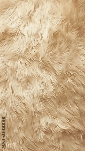 Normal texture pattern with fur playful, soft browns and creams, ai generated