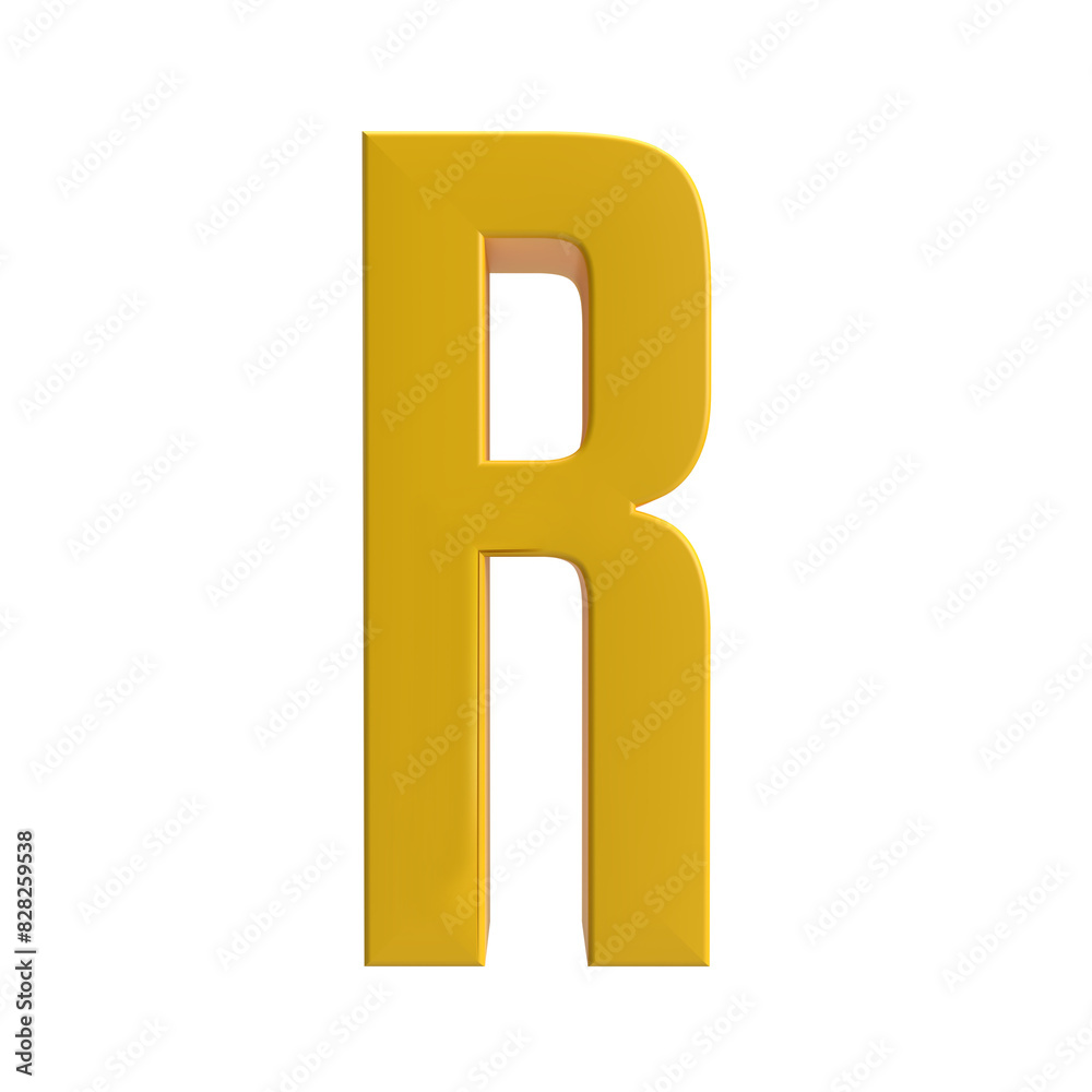 R letter 3d R letter 3d