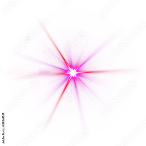 Abstract star light effect lens flare