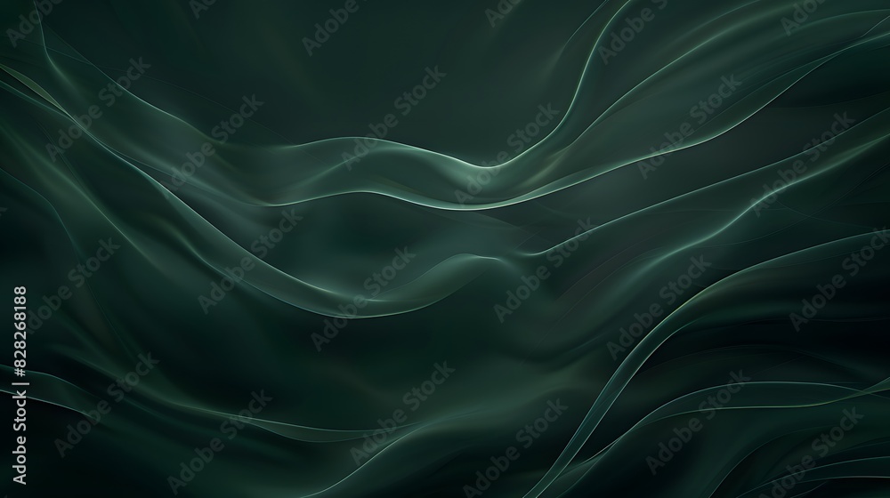Obraz premium Dark green product background. 