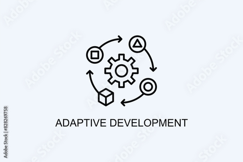 Adaptive Development Vector Icon Or Logo Illustration