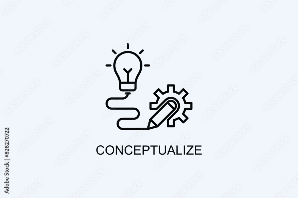 Conceptualize Vector Icon Or Logo Illustration Conceptualize Vector Icon Or Logo Illustration