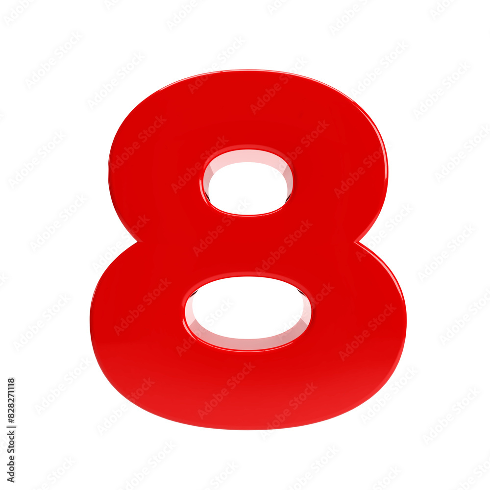 8 number 3d 8 number 3d