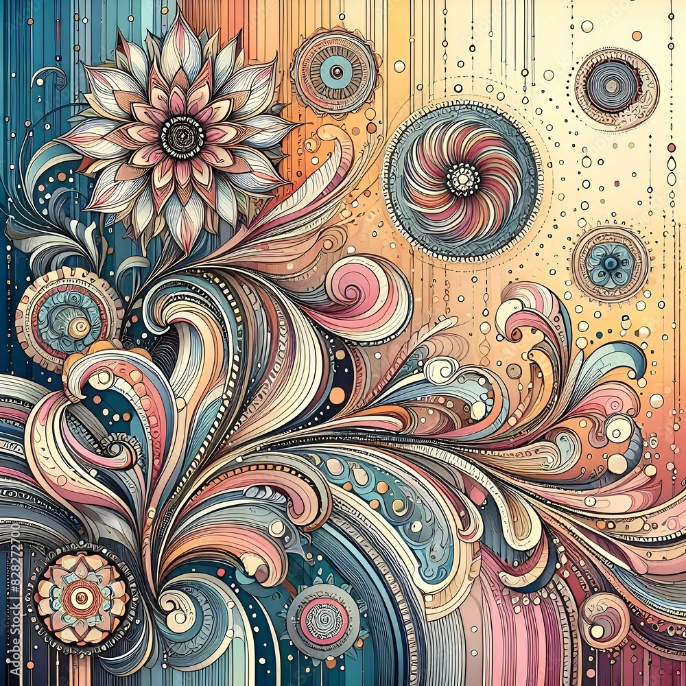 abstract floral background abstract floral background