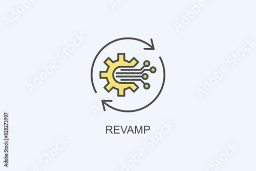 Revamp Vector Icon Or Logo Illustration