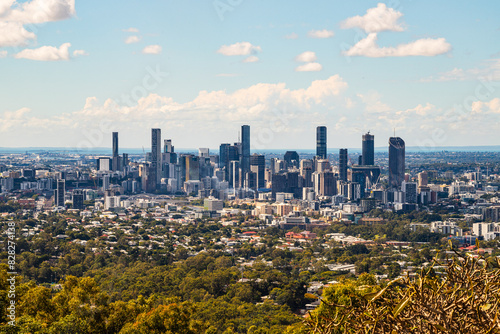 Obraz na płótnie Brisbane City from Mount Coot-Tha, Queensland, Australia w salonie