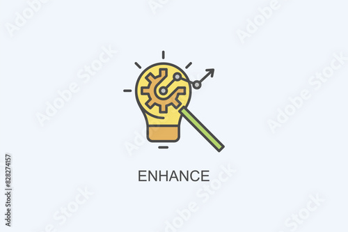 Enhance Vector Icon Or Logo Illustration