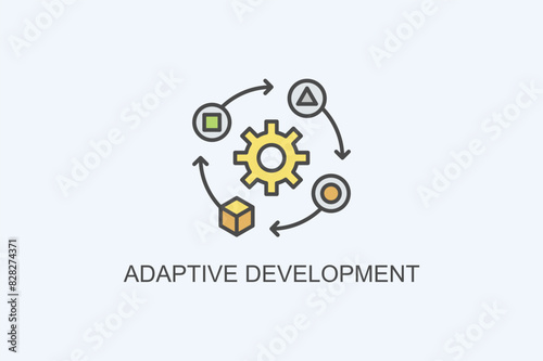 Adaptive Development Vector Icon Or Logo Illustration