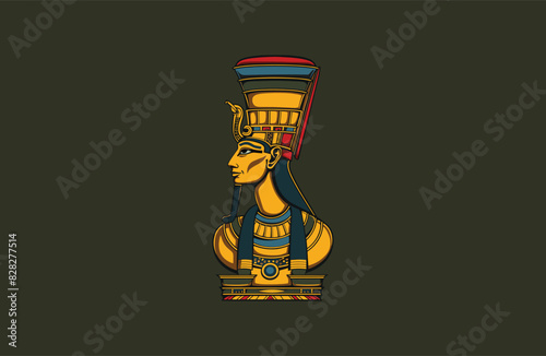 ancient Egyptian god vector design illustration