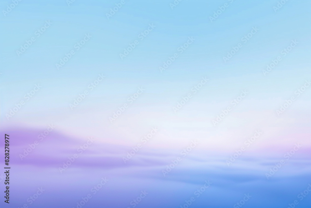 Peaceful sky blue and lavender abstract blur evokes a sense of calm and tranquility.