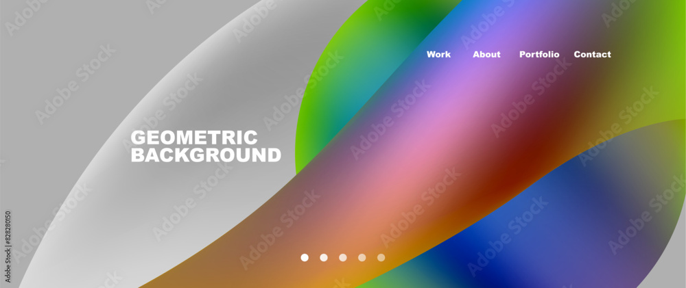 Web page design with geometric elements - circle and wave. Techno art concept. Vector Illustration For Wallpaper, Banner, Background, Card, Book Illustration, landing page Web page design with geometric elements - circle and wave. Techno art concept. Vector Illustration For Wallpaper, Banner, Background, Card, Book Illustration, landing page