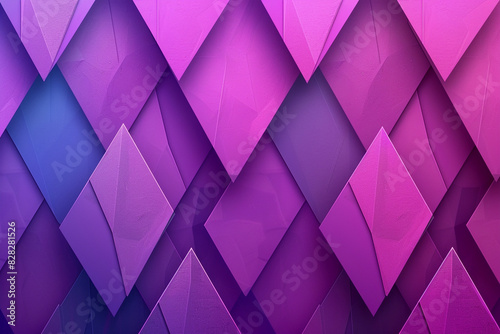 Bold neon purple diamonds enrich this modern gradient geometric background. photo