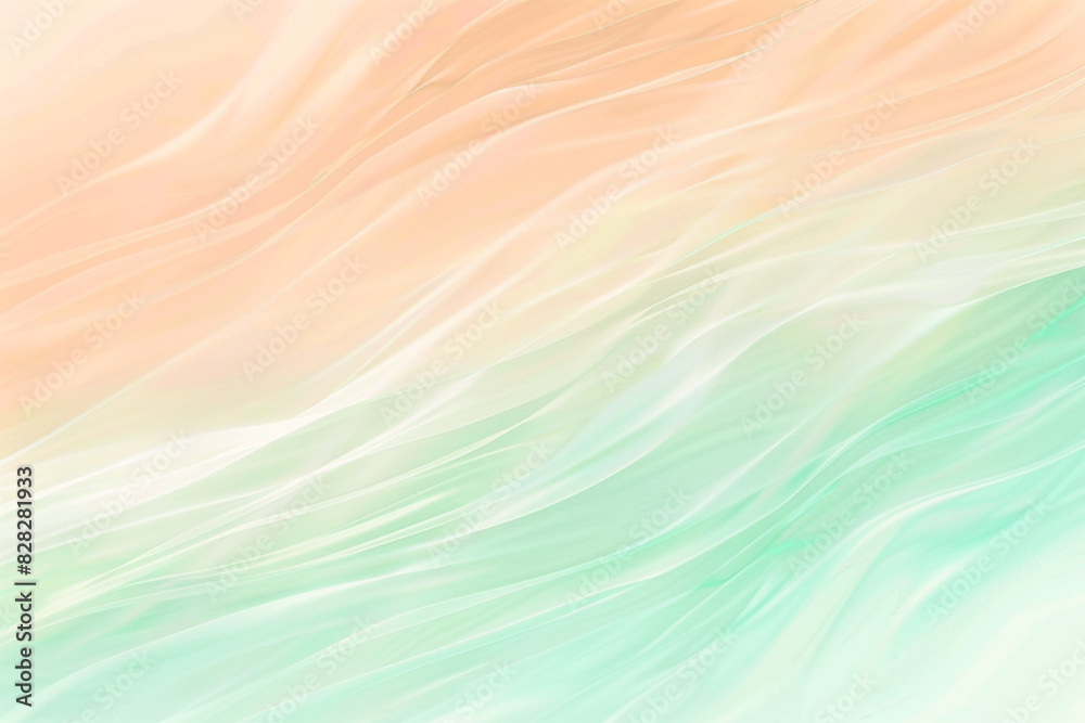 Soft peach and mint green in a tranquil gradient dynamic lines background. Soft peach and mint green in a tranquil gradient dynamic lines background.