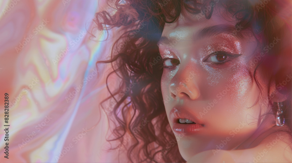 portrait of a woman with curly hair
portrait of a woman with curly hair