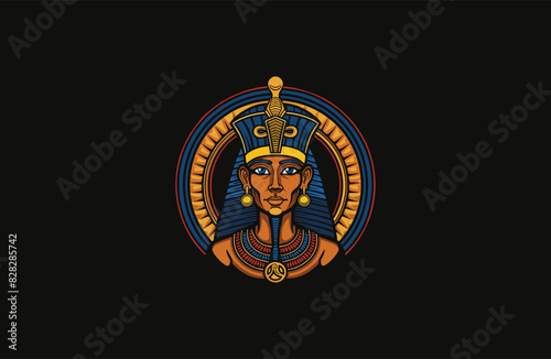 ancient Egyptian god vector design illustration