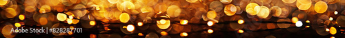 Warm Golden Bokeh Lights Creating a Soft Glowing Background