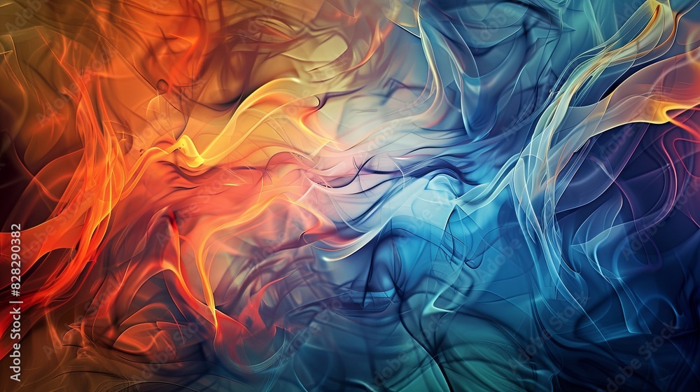 ethereal swirls of color blending into surreal patterns, generative AI ethereal swirls of color blending into surreal patterns, generative AI