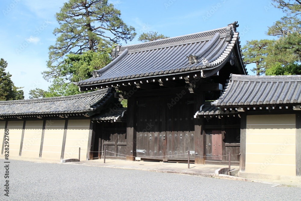 Kogo-mon Gate of Kyoto Imperial Palace in Kyoto, Japan