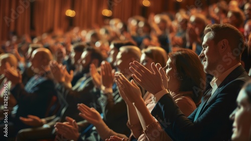 The applauding audience photo