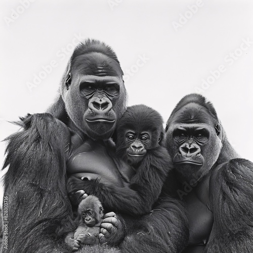 "Gorilla Family Portrait" © Riya