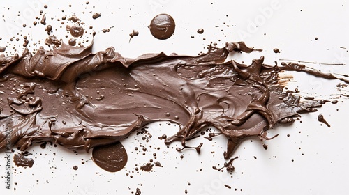 "Chocolate Spillage Art: A Delectable Mess of Delight"