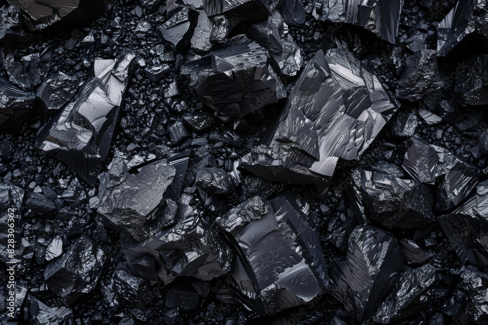 Pile of black coal that is very dark, Abstract black background Pile of black coal that is very dark, Abstract black background