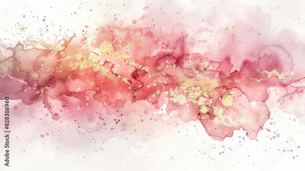 Delicate splashes of rose and gold intertwine Delicate splashes of rose and gold intertwine