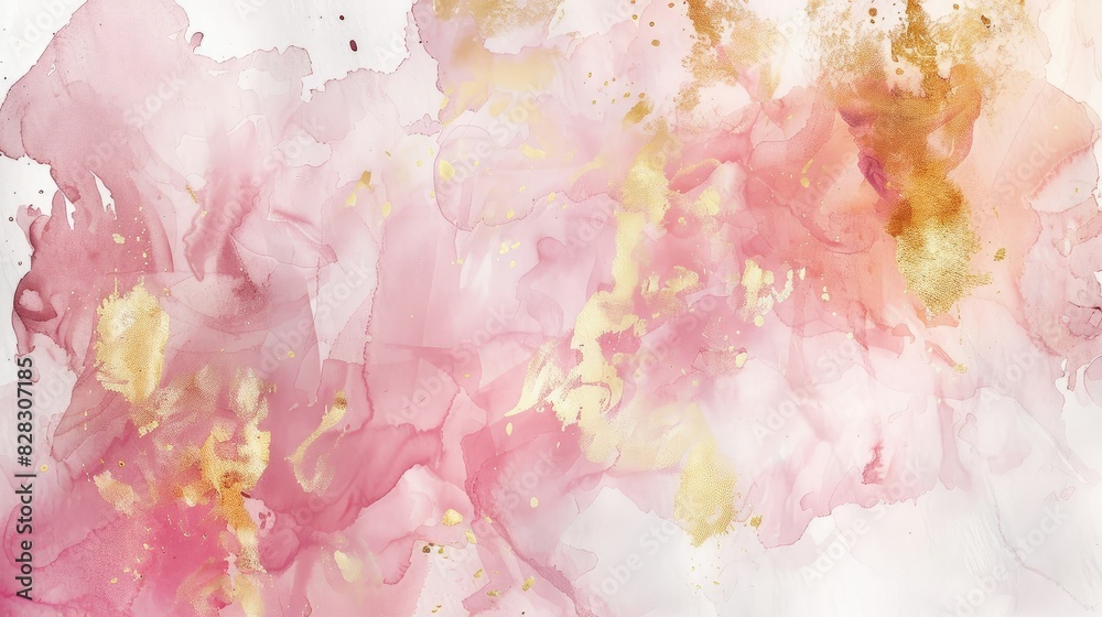 Delicate splashes of rose and gold intertwine Delicate splashes of rose and gold intertwine