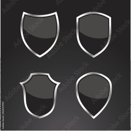 Shield icons set protect shield vector set shield security icons.