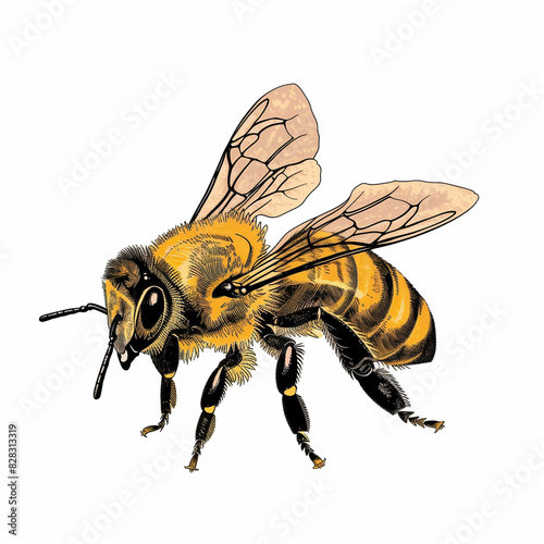 a close up of a bee with a long nose and a long body