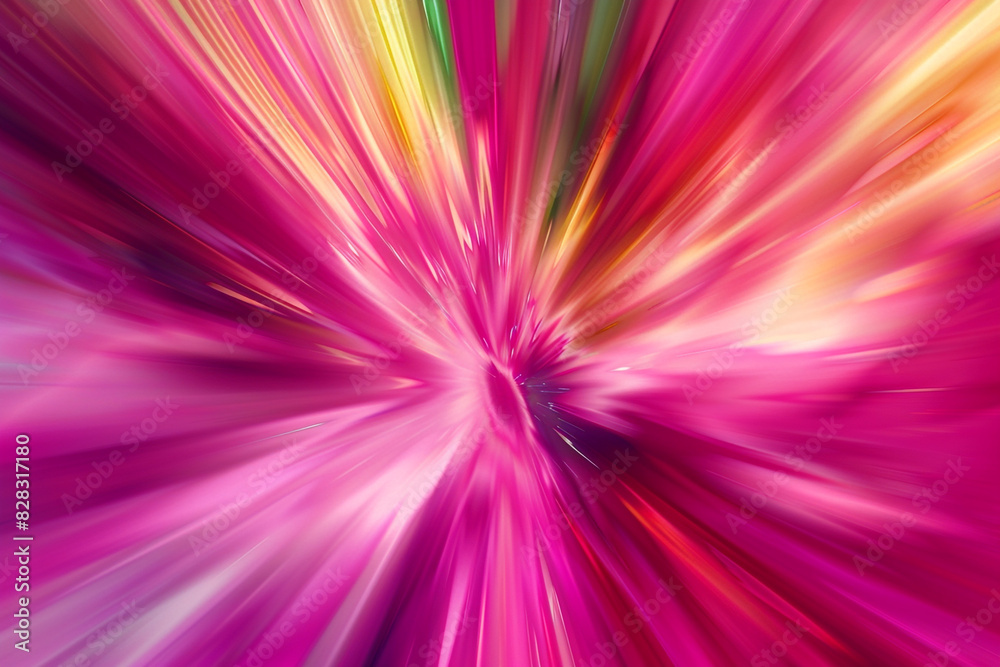 Obraz premium Vibrant magenta and chartreuse abstract blur background, energizing designs.
