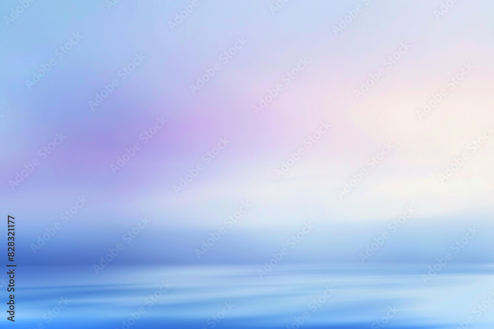 Obraz premium Soft gradients of sky blue and lavender in an abstract blur evoke tranquility.