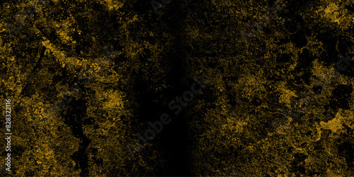 Yellow abstract grunge old concrete wall texture stain isolated overlay decorative vintage background.