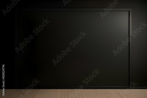Blank front Real black chalkboard background texture in college concept for back to school kid wallpaper for create white chalk text draw graphic. Empty old back wall education blackboard. © Matan