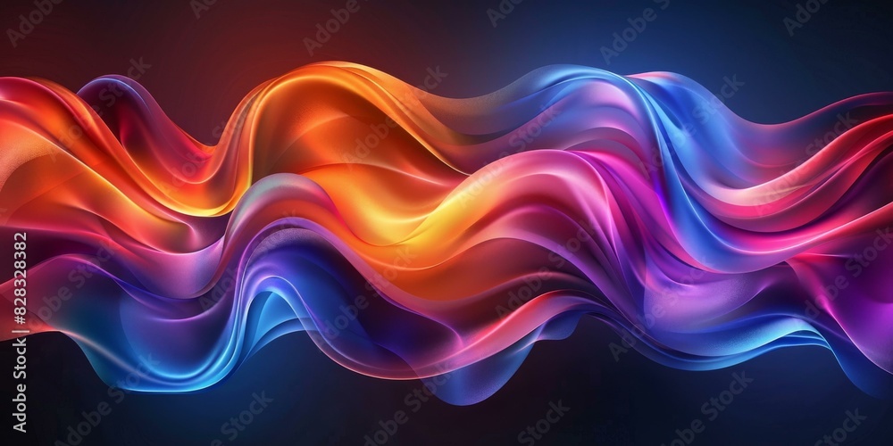Abstract Colorful Wave Design Abstract Colorful Wave Design