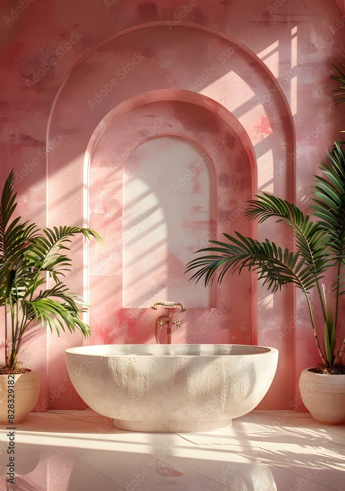 Bathroom With Arch Bathroom With Arch