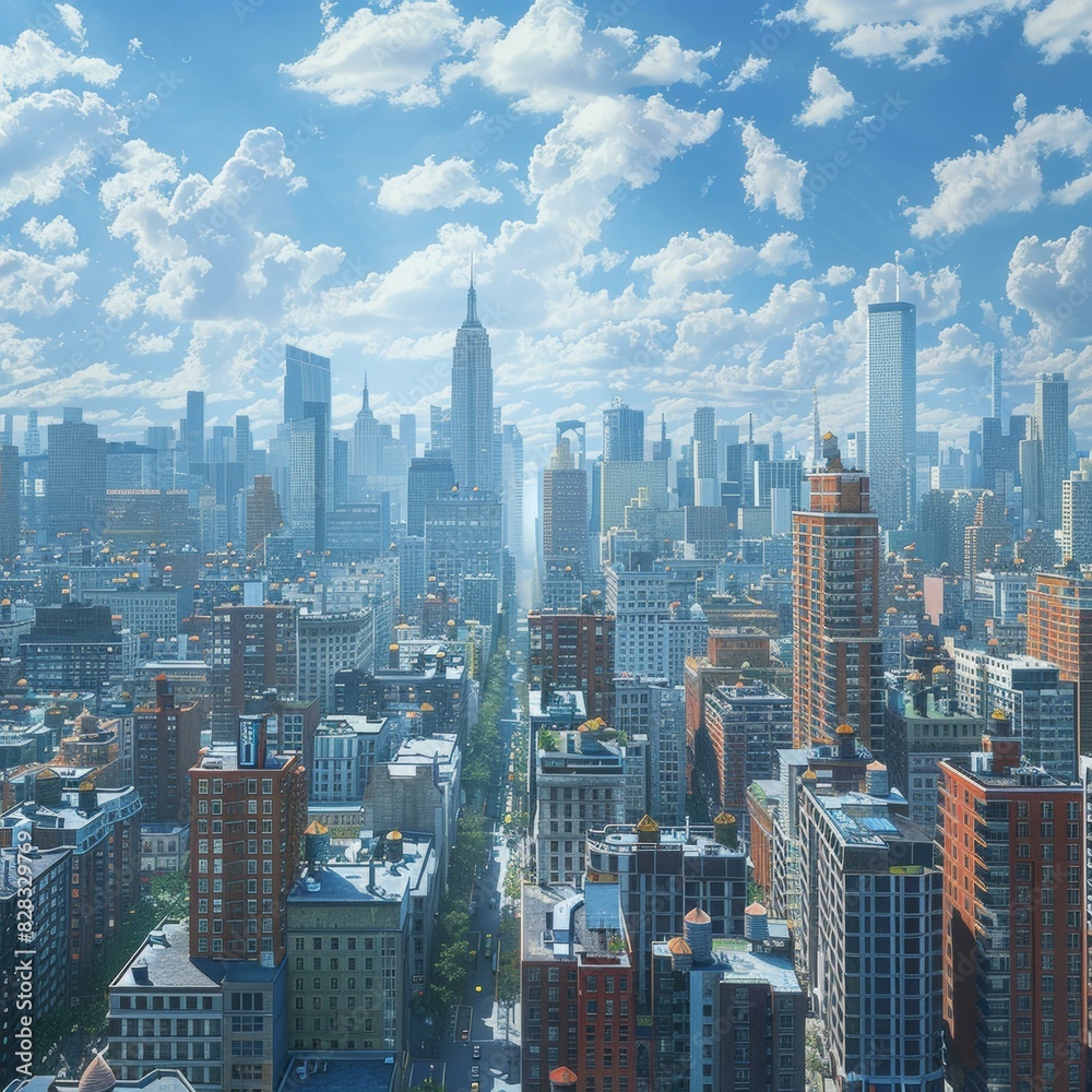 New York City Skyline: Iconic Architecture and Urban Landscape