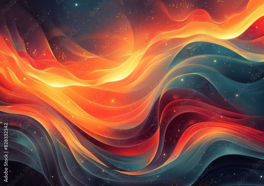 Cosmic Canvas: A Nebula in Vibrant Colors Cosmic Canvas: A Nebula in Vibrant Colors