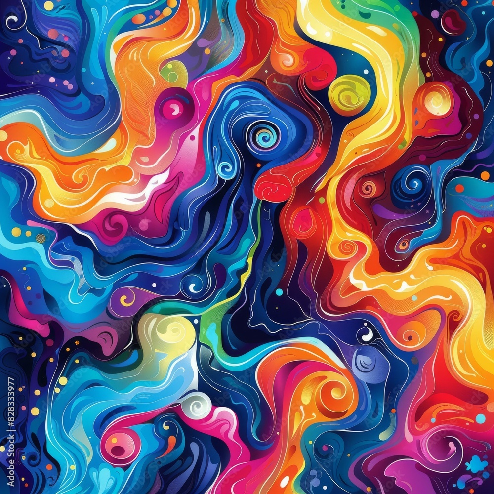 Abstract Acrylic Painting on Canvas Abstract Acrylic Painting on Canvas