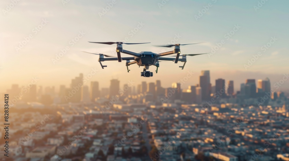Innovative AI-powered drone flying autonomous Innovative AI-powered drone flying autonomous