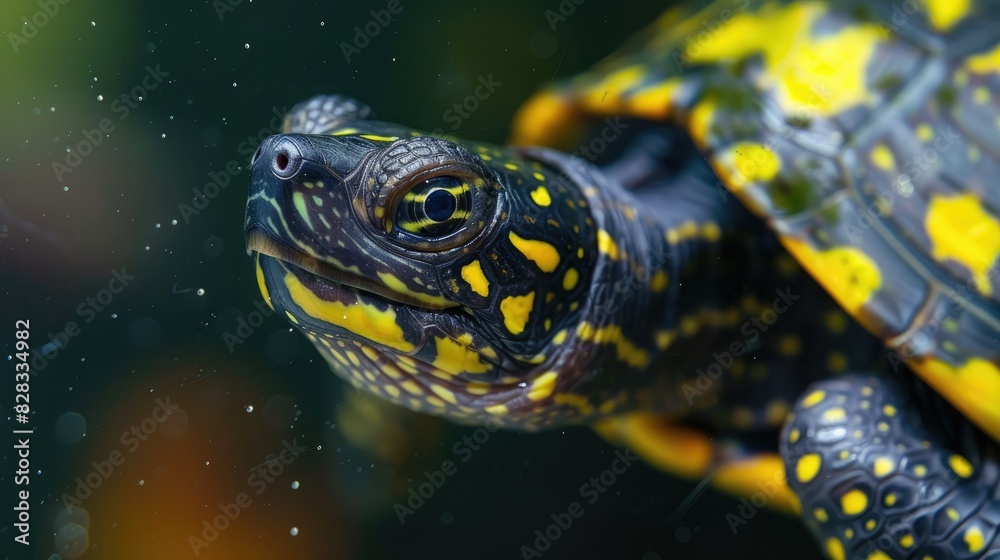 Turtle with yellow spots