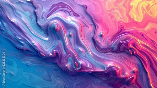 Wallpaper Mural Colorful Liquid Flowing Torontodigital.ca